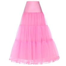 Grace Karin Women&#39;s Retro Crinoline Pink Underskirt Petticoat para vestido vintage CL010421-5